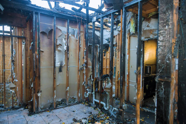 Professional Fire Damage Removal technician working in Medina, OH